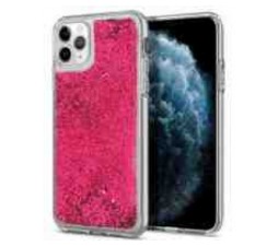 Slika 2 izdelka: Silikonski ovitek za Samsung Galaxy A51 A515 prozoren s pink bleščicami