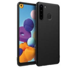 Slika 2 izdelka: Silikonski ovitek za Samsung Galaxy A21s A217 - mat črn