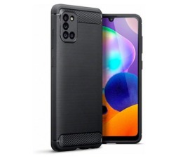 Slika 2 izdelka: Silikonski ovitek za Samsung Galaxy A31 A315 - mat carbon črn