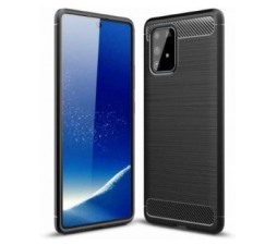 Slika 2 izdelka: Silikonski ovitek za SAMSUNG Galaxy S10 Lite G770 / Galaxy A91 A915 - mat carbon črn
