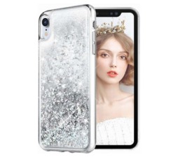 Slika 2 izdelka: Silikonski ovitek za Samsung Galaxy A51 A515 prozoren s srebrnimi bleščicami