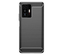 Slika izdelka: Silikonski ovitek za Xiaomi 11T / 11T Pro - mat carbon črn