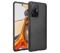 Slika 2 izdelka: Silikonski ovitek za Xiaomi 11T / 11T Pro - mat črn