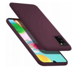 Slika 2 izdelka: Silikonski ovitek za Xiaomi Mi 11 Lite - mat brodo rdeč
