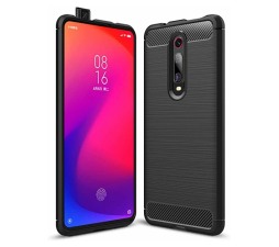 Slika izdelka: Silikonski ovitek za Xiaomi Mi 9T - mat carbon črn