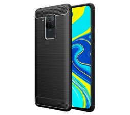 Slika izdelka: Silikonski ovitek za Xiaomi Redmi Note 9s / Redmi Note 9 Pro - mat carbon črn