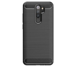 Slika 2 izdelka: Silikonski ovitek za Xiaomi Redmi 9 - mat carbon črn