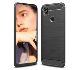 Slika 2 izdelka: Silikonski ovitek za Xiaomi Redmi 9C - mat carbon črn