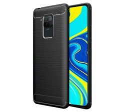 Slika 2 izdelka: Silikonski ovitek za Xiaomi Redmi Note 9s / Redmi Note 9 Pro - mat carbon črn