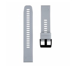 Slika izdelka: Silikonski pašček za uro 22 mm - Quick Fit - Fenix 5 / 6 - siv