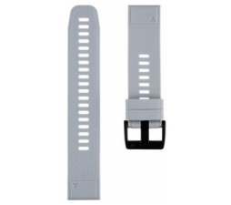 Slika 2 izdelka: Silikonski pašček za uro 22 mm - Quick Fit - Fenix 5 / 6 - siv