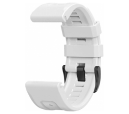 Slika 2 izdelka: Silikonski pašček za uro 22 mm - Quick Fit - Fenix 5 / 6  - bel