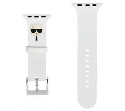 Slika izdelka: Silikonski pašček za uro Karl Lagerfeld KLAWLSLKW za Apple Watch 42 / 44 / 45 mm - Karls Head bel