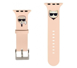 Slika izdelka: Silikonski pašček za uro Karl Lagerfeld KLAWMSLCKP za Apple Watch 38 / 40 mm - Heads roza