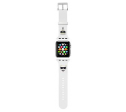 Slika izdelka: Silikonski pašček za uro Karl Lagerfeld KLAWMSLCKW za Apple Watch 38 / 40 mm - Heads bel
