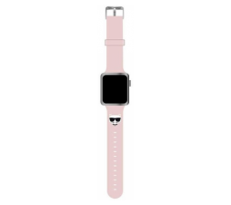 Slika izdelka: Silikonski pašček za uro Karl Lagerfeld KLAWMSLCP za Apple Watch 38 / 40 mm - Choupettes Head roza