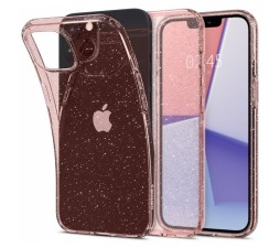 Slika izdelka: Spigen Liquid Crystal Glitter ovitek za iPhone 13 6.1 - prozorno roza z bleščicami