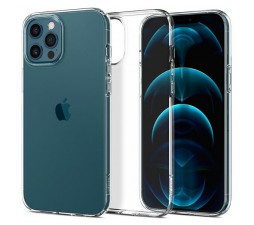 Slika izdelka: Spigen Liquid Crystal ovitek za iPhone 12  in 12 Pro - prozoren