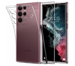 Slika 2 izdelka: Spigen Liquid Crystal ovitek za Samsung Galaxy S22 Ultra 5G - prozoren