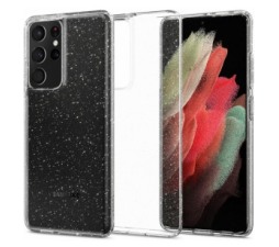 Slika 2 izdelka: Spigen Liquid Crystal ovitek za Samsung Galaxy S21 Ultra G998 prozoren z bleščicami