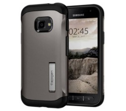 Slika 2 izdelka: Spigen Slim Armor silikonski ovitek za Samsung Galaxy Xcover 4s G398 / 4 G390 siv