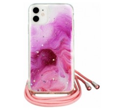 Slika 2 izdelka: Storm silikonski ovitek z vrvico za Samsung Galaxy A72 A726 - roza