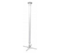 Slika izdelka: Stropni nosilec za projektor 122-202 cm MANHATTAN, do 15 kg, naklon ±180°, bele barve