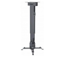 Slika izdelka: Stropni, stenski nosilec za projektor MANHATTAN, 20kg, 43-65 cm, naklon ±15°, črne barve