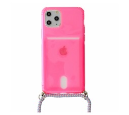 Slika izdelka: Summer silikonski ovitek z vrvico za iPhone 12 Mini - pink