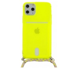 Slika 2 izdelka: Summer silikonski ovitek z vrvico za iPhone 12 Pro Max - limeta