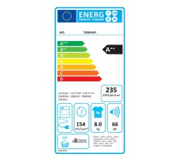 Slika 2 izdelka: Sušilni stroj AEG T8DBG48S 8 kg, topl. inv.