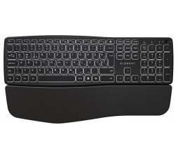 Slika izdelka: Tipkovnica ELEMENT ERGO S brezžična + Bluetooth / osvetljena / nizkoprofilna / ponovno polnljiva (črna)