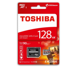 Slika 2 izdelka: TOSHIBA SPOMINSKA KARTICA 128GB micro SDHC z adapterjem SD
