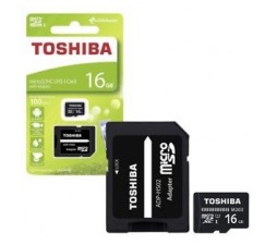 Slika izdelka: TOSHIBA SPOMINSKA KARTICA 16GB micro SDHC M203 z adapterjem SD