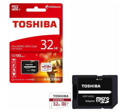 Slika izdelka: TOSHIBA SPOMINSKA KARTICA 32GB micro SDHC z adapterjem SD