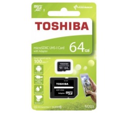 Slika 2 izdelka: TOSHIBA SPOMINSKA KARTICA 64GB micro SDHC z adapterjem SD