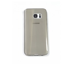 Slika izdelka: Ultra tanek silikonski ovitek za Samsung Galaxy S7 G930 - prozorno črn