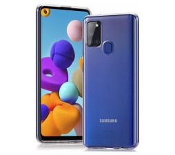 Slika izdelka: Ultra tanek silikonski ovitek za Samsung Galaxy A21s A217 - prozoren
