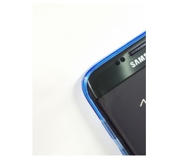 Slika izdelka: Ultra tanek silikonski ovitek za Samsung Galaxy S7 Edge G935 - prozorno moder