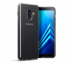 Slika izdelka: Ultra tanek silikonski ovitek za Samsung Galaxy A8 / A5 2018 A530 - prozorno črn