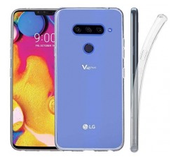 Slika izdelka: Ultra tanek silikonski ovitek za LG V40 - prozoren