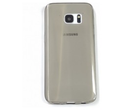 Slika 2 izdelka: Ultra tanek silikonski ovitek za Samsung Galaxy S7 G930 - prozorno črn