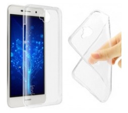 Slika 2 izdelka: Ultra tanek silikonski ovitek za Huawei Y6 2017 - prozoren