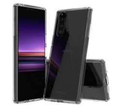 Slika 2 izdelka: Ultra tanek silikonski ovitek za Sony Xperia 5 - prozoren