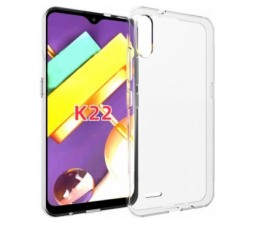 Slika 2 izdelka: Ultra tanek silikonski ovitek za LG K22 - prozoren