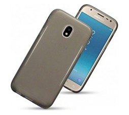Slika 2 izdelka: Ultra tanek silikonski ovitek za Samsung Galaxy J3 2017 J330 prozorno črn