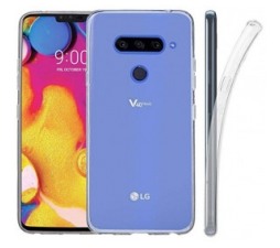 Slika 2 izdelka: Ultra tanek silikonski ovitek za LG V40 - prozoren