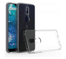 Slika 2 izdelka: Ultra tanek silikonski ovitek za Nokia 7.1 - prozoren