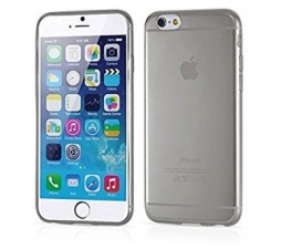 Slika 2 izdelka: Ultra tanek silikonski ovitek za iPhone 7 plus - prozoro črn