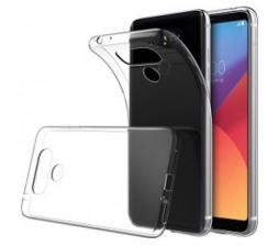 Slika 2 izdelka: Ultra tanek silikonski ovitek za LG Q6 - prozoren